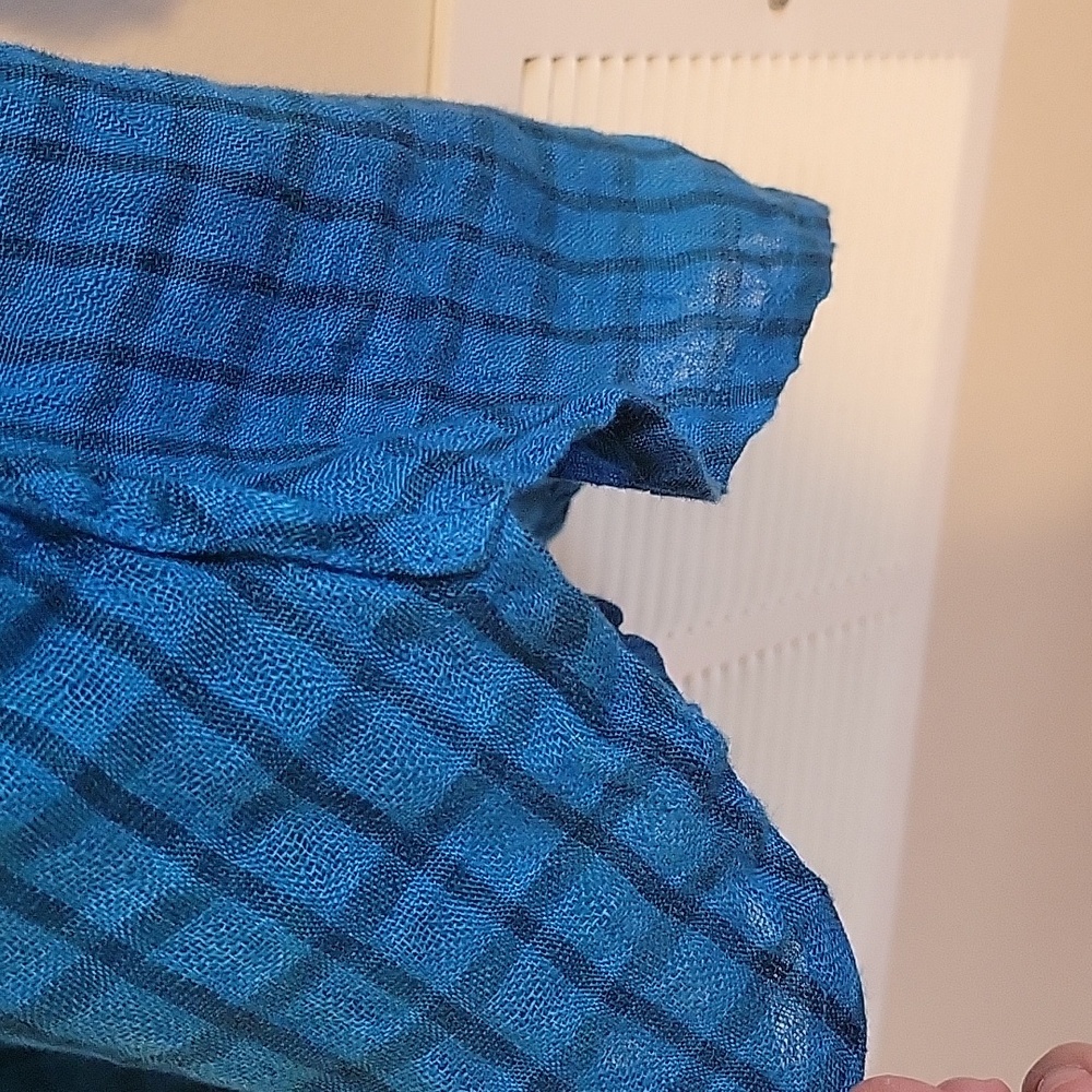 Flax Plaid Linen Top - Picture 5 of 6